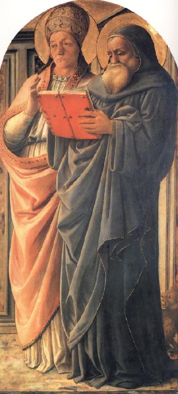 Fra Filippo Lippi St Gregory and St Jerome oil painting image